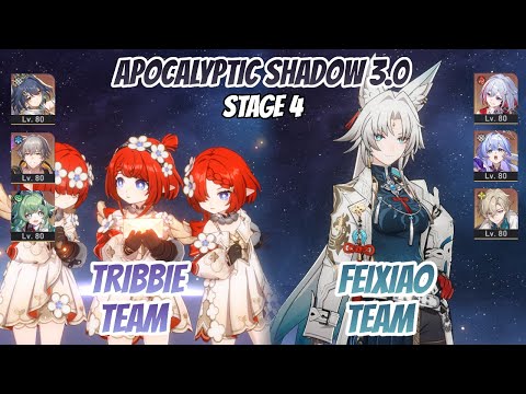 Tribbie x Yunli & Feixiao Team Apocalyptic Shadow Stage 4 (3 Stars) | Honkai Star Rail