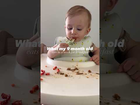 What My 9 Month Old ACTUALLY Ate This Week (Breakfast edition!)