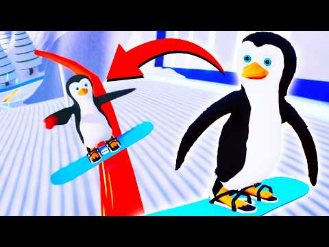 They Made a PENGUIN SNOWBOARDING GAME... (Slopecrashers)