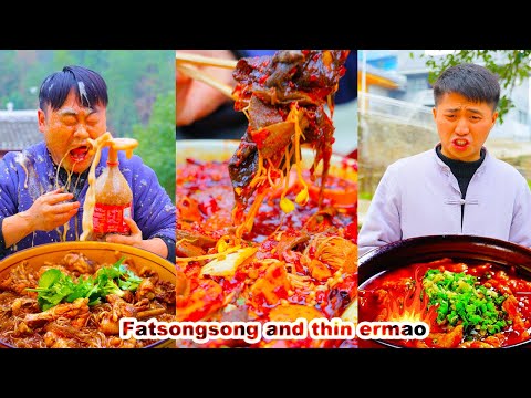 Ginseng VS Brain Flower: Who is the brain king? Exciting showdown! mukbang | chinese food