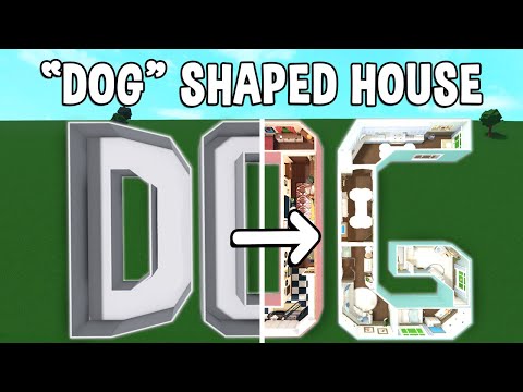 Building the WORD 'DOG' into a Bloxburg House