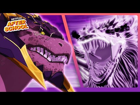 Avizandum VS Rex Igneous Dragon BATTLE 🔥🐉 The Dragon Prince | Netflix After School