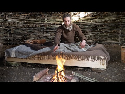 Making a Medieval Bed for the Anglo-Saxon House with Hand Tools | Early Medieval Carpentry