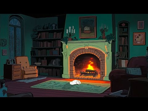 fall asleep with oldies playing in another room (nostalgic ASMR, rainy night sounds)