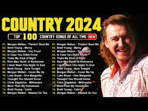 Country Music 2024 - Morgan Wallen, Luke Combs, Brett Young, Kane Brown, Luke Bryan, Chris Stapleton