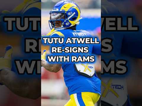 Tutu Atwell Re-Signs With LA Rams on $10 Million Dollar Deal #nfl #nflnews #nflfreeagency #shorts