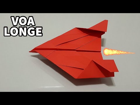 Como fazer um AVIÃO DE PAPEL que voa muito longe