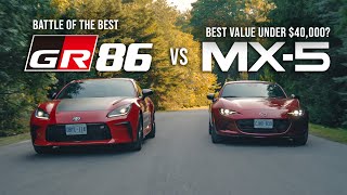 2025 Toyota GR86 vs Mazda MX-5 // Which is the Best Sports Car for under $40K?