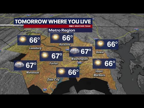 DMV Evening Forecast: Warmer temperatures in the week ahead