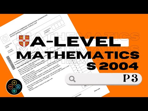 A Level Pure Math June 2004 Paper 3 9709/3