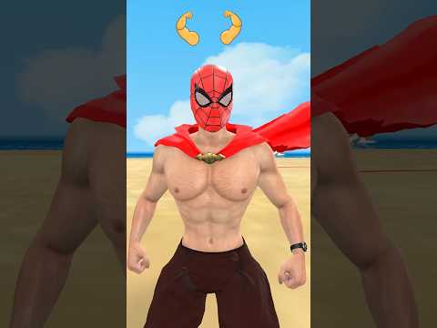 Siêu nhân nhện🕷️ Bodybuilder Spider-Man vs Hulk vs Superman vs Captain america #spiderman #superman