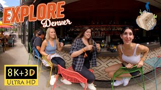 8k 3D Downtown Denver Colorado Walk +Interviews| Sakura Festival, Dairy Block, Union Station PREVIEW