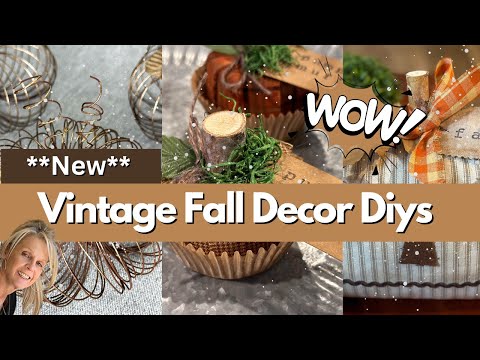 **New** Vintage Fall Decor Diys on a Budget / Craft Fair Ideas