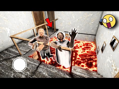 Lava In Granny New Mod 😱🤯 || funny horror granny game animation | Granny Grandpa Horror Game video