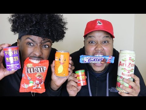 BRITISH TRYING AMERICAN CANDY!