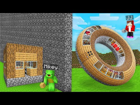 Mikey POOR Base vs JJ RICH House Battle in Minecraft - Maizen