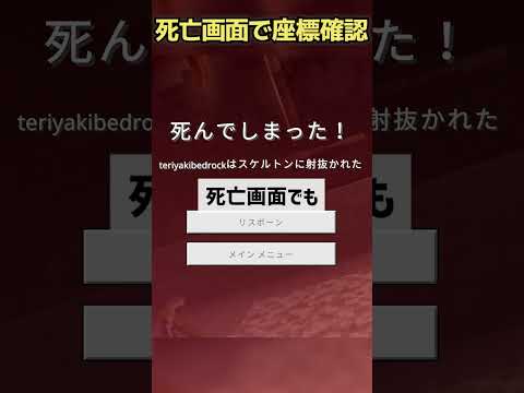 【小技】やられた場所の座標を確認する方法