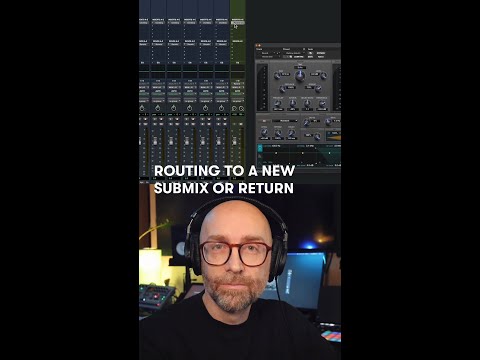 Easily route to a new submix or return from the Mix or Edit window in Pro Tools