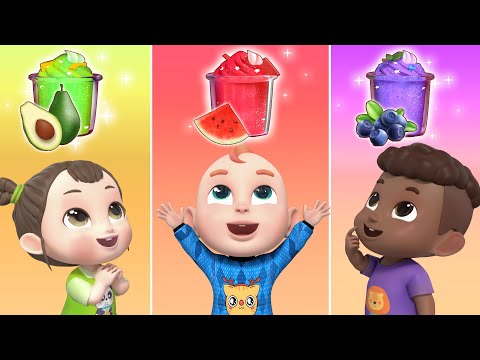 🍇🍌Colorful Fruit Juice Song🥝 | The Colors Song | Rosoo Nursery Rhymes & Kids Songs