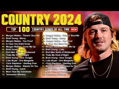 Country Music 2024 - Morgan Wallen, Luke Combs, Brett Young, Kane Brown, Luke Bryan, Chris Stapleton