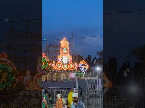 Have you seen lightings at Tirupati Balaji ?😍🫨#tirupati #balaji #festival #southtemple #hindu