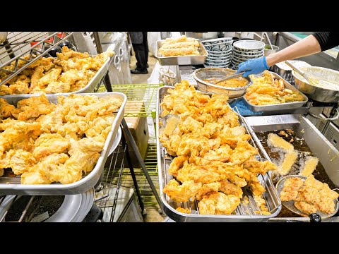 Amazing Tempura Cooking!  Rush Hours at the Standing Udon and Soba Restaurant TOP5