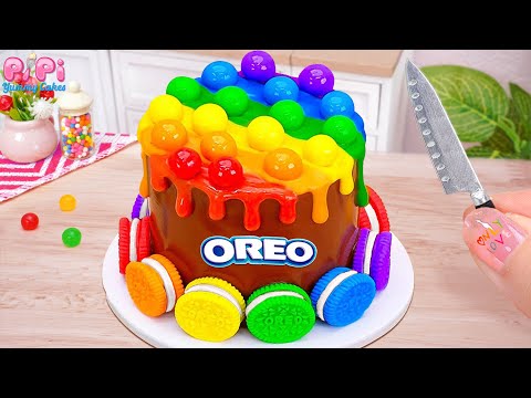 Miniature OREO Cake Dessert💘How To Make Rainbow POP IT Chocolate Cake Recipes🌈Pipi Yummy Cake