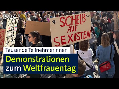 Tausende Teilnehmerinnen: Demonstrationen zum Weltfrauentag | BR24