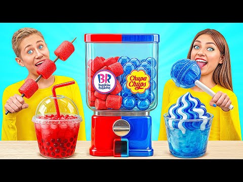 Red Food vs Blue Food Challenge | Prank Wars by Multi DO Challenge