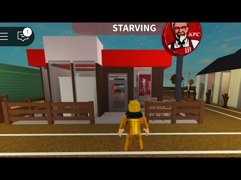 🏠 BUILDING KFC IN MY BLOXBURG TOWN🏠🌟