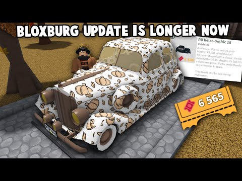 BLOXBURG IS MAKING THEIR UPDATE LONGER... AND GETTING MY NEW CAR IN HARD MODE