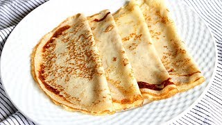 Cómo hacer crepes caseros finos y tiernos