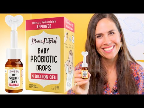 Baby Probiotic Drops by Mama Natural - Holistic Pediatrician Approved