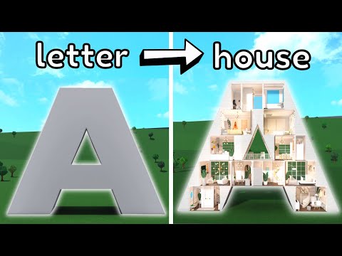 Building the LETTER A into a Bloxburg house