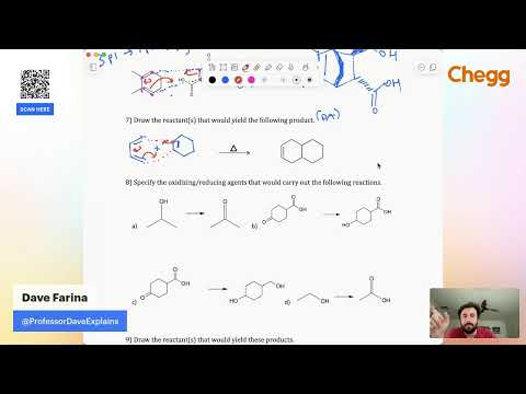 Chegg Organic Chemistry Office Hours With Professor Dave (3/11/25)