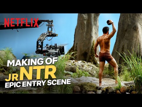 Making Of NTR’s MASSIEST Intro Scene In RRR 🔥🐅| RRR: Behind And Beyond | Netflix India