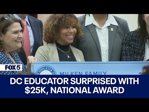 DC Educator Surprised with $25K, National Award | FOX 5 DC