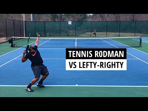 Should We Learn to Hit Left-Handed Forehands?  D1 Tennis R0dman vs Lefty-Righty