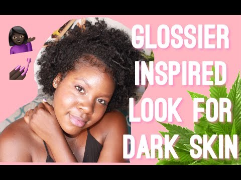 GLOSSIER INSPIRED SUMMER MAKEUP FOR DARK SKIN