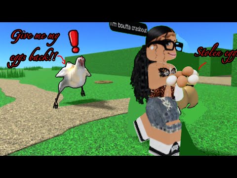 STEALING CHICKEN EGGS ON ROBLOX! 🐓🥚