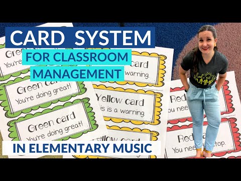 The Card System for Classroom Management // the classroom management strategy I use elementary music