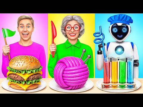 Me vs Robot Cooking Challenge | Funny Situations and Fails by Multi DO Smile