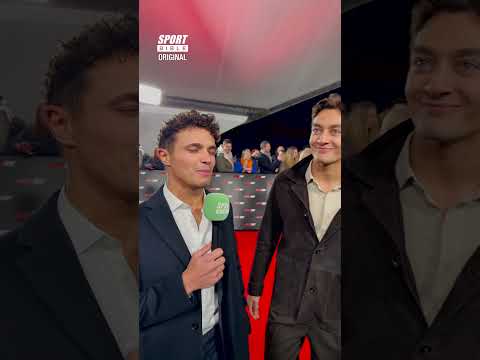 George Russell gatecrashes Lando Norris's interview 🤣🏎️