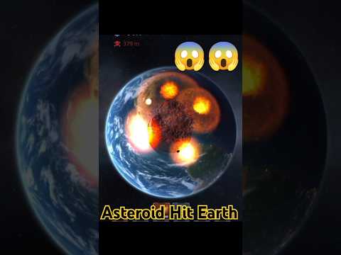 what if asteroid hit earth ?? #shorts #asteroid #earth #space #universe #trending