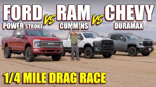 2025 HD Truck Ultimate Drag Race: Ford vs Chevy vs Ram - This Result Was Unexpected!