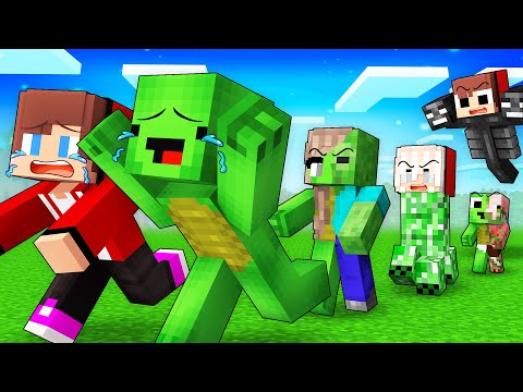 Mikey Family and JJ Family are MOBS in Minecraft (Maizen)