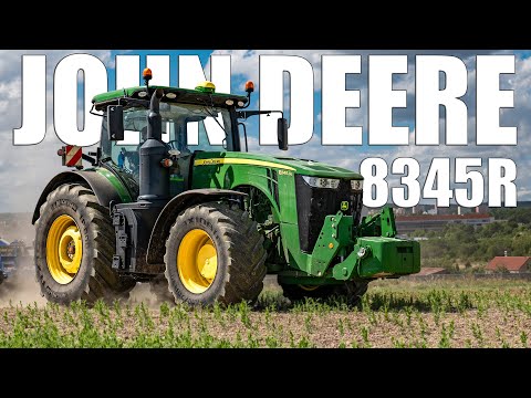 Tractor John Deere 8345R & Köckerling Allrounder 1200 | Working the land after the harvest