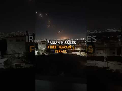 Iranian missiles fired towards Israel #palestina