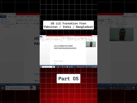 How to Form US LLC from Pakistan in 2025 | FREE Complete Guide Step by Step | Part 05