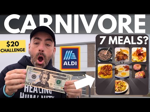 ALDI- 7 Carnivore Meals (for JUST $20!) CHALLENGE 🥩